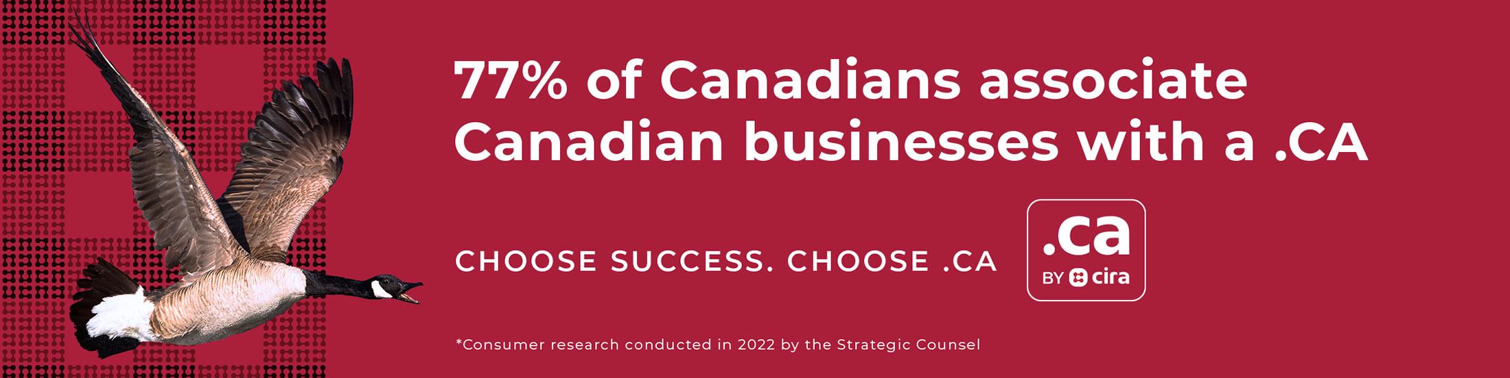 77% of Canadians associate Canadian businesses with a .CA