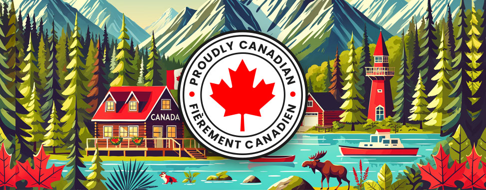 Montrez votre fierté avec un Badge Canadien