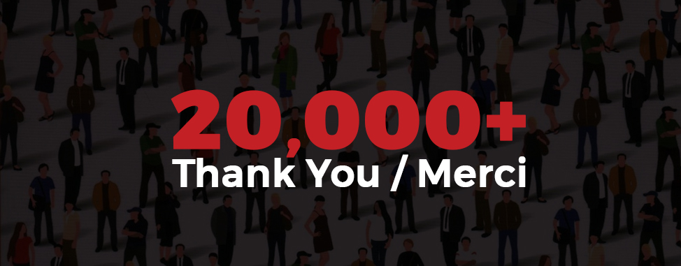 Plus de 20 000 raisons pour dire Merci
