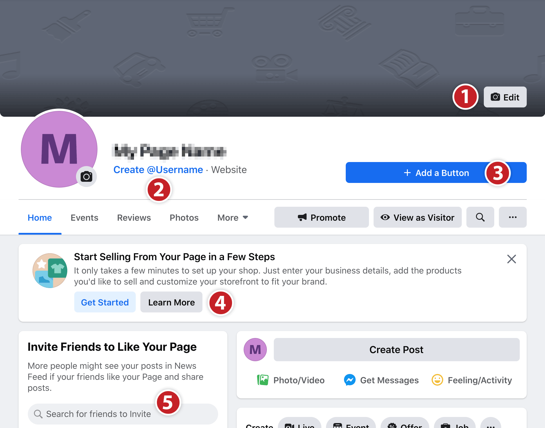 Facebook Page zones