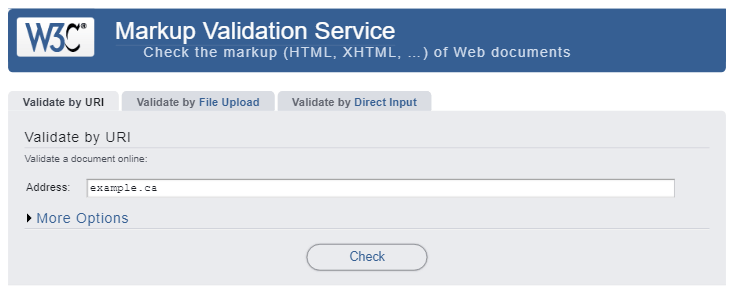 W3C Markup Validation Service